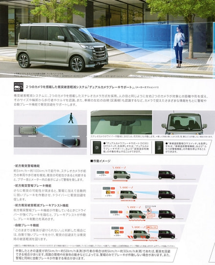デュアルカメラブレーキサポート